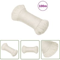 Prolenta Premium - The Living Store Arbeitsseil Weiß 6 mm 100 m Polypropylen - Arbeiten Seil - pp Seil - Polyester Seil - Hochfestes Seil von PROLENTA PREMIUM