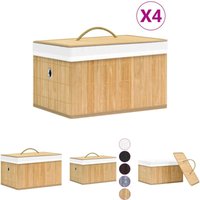 Prolenta Premium - The Living Store Bambus-Aufbewahrungsboxen 4 Stk. - Ordnungshelfer - Braun Prolenta Premium - The Living Store Bambus-Aufbewahrungsboxen 4 Stk. - Ordnungshelfer - Braun von PROLENTA PREMIUM