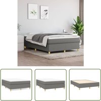 Prolenta Premium - The Living Store Bettgestell ohne Matratze Dunkelgrau 140x200 cm Stoff - Bettes - Doppelbett - Boxspringbetten - Lattenrost Prolenta Premium - The Living Store Bettgestell ohne Matratze Dunkelgrau 140x200 cm Stoff - Bettes - Doppelbett - Boxspringbetten - Lattenrost von PROLENTA PREMIUM