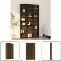 Prolenta Premium - The Living Store CD-Regal Braun Eichen-Optik 102x23x177,5 cm Holzwerkstoff - CD-Regal - Bücherregal - Wohnzimmermöbel von PROLENTA PREMIUM