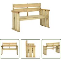 Prolenta Premium - The Living Store Gartenbank 121 cm Kiefernholz Imprägniert - Gartenbank - Holzmöbel - Gartenmöbel - Terrassentisch - Kiefernholz von PROLENTA PREMIUM