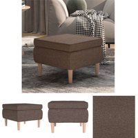 Prolenta Premium - The Living Store Hocker mit Holzbeinen Taupe Stoff - Klappstühle & Hocker - Taupe Prolenta Premium - The Living Store Hocker mit Holzbeinen Taupe Stoff - Klappstühle & Hocker - Taupe von PROLENTA PREMIUM
