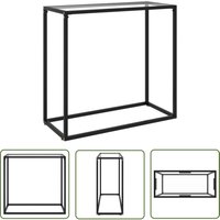 The Living Store Konsolentisch Transparent 80x35x75 cm Hartglas - Konsolentisch - Wohnzimmermöbel - Sideboard - Transparenter Tisch - Hartglastisch von PROLENTA PREMIUM