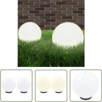 Prolenta Premium - The Living Store LED-Gartenleuchten 2 Stk. Kugelförmig 25 cm pmma - led Gartenleuchte - Outdoor Beleuchtung - Gartendeko von PROLENTA PREMIUM