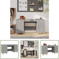 Prolenta Premium - The Living Store Schreibtisch Betongrau 140x50x75 cm Holzwerkstoff - Schreibtisch - Bürostuhl - Home Office - Arbeitsplatz Prolenta Premium - The Living Store Schreibtisch Betongrau 140x50x75 cm Holzwerkstoff - Schreibtisch - Bürostuhl - Home Office - Arbeitsplatz von PROLENTA PREMIUM