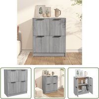 Prolenta Premium - The Living Store Sideboard Grau Sonoma 60x30x70 cm Holzwerkstoff - Schreibtisch - Wohnzimmermöbel - Sideboard Grau - Holz von PROLENTA PREMIUM