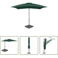 Prolenta Premium - The Living Store Sonnenschirm mit Tragbarem Sonnenschirmständer Grün - Sonnenschirm - Gartenschirm - Outdoor Schattenspender von PROLENTA PREMIUM