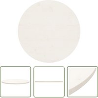 Prolenta Premium - The Living Store Tischplatte Weiß Ø70x2,5 cm Massivholz Kiefer - Runde Tischplatte - Esstisch Platte - Wohnzimmer Tischplatte Prolenta Premium - The Living Store Tischplatte Weiß Ø70x2,5 cm Massivholz Kiefer - Runde Tischplatte - Esstisch Platte - Wohnzimmer Tischplatte von PROLENTA PREMIUM