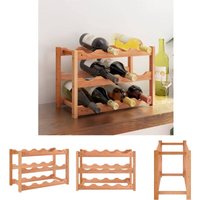 Prolenta Premium - The Living Store Weinregal für 12 Flaschen Massivholz Nussbaum - Weinregale - Braun Prolenta Premium - The Living Store Weinregal für 12 Flaschen Massivholz Nussbaum - Weinregale - Braun von PROLENTA PREMIUM