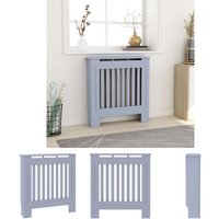 The Living Store mdf Heizkörperverkleidung Grau 78 cm - Heizkörper-Zubehör - Grau von PROLENTA PREMIUM