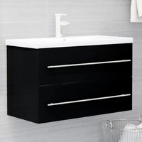 Prolenta Premium Waschbeckenunterschrank mit Einbaubecken Schwarz Prolenta Premium Waschbeckenunterschrank mit Einbaubecken Schwarz von PROLENTA PREMIUM