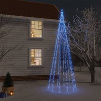 Künstlicher Weihnachtsbaum - Weihnachtsbaum mit Erdnägeln Blau 732 LEDs 500 cm -ME3689 von BONNEVIE
