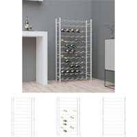 Prolenta Premium - Weinregal für 72 Flaschen Weiß Metall - Weiß von PROLENTA PREMIUM
