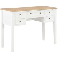 Maisonchic - Computertisch,Schreibtisch,Bürotisch Weiß 109,5 x 45 x 77,5 cm Holz VMEC701057 von MAISONCHIC