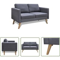 Prolenta Premium - The Living Store Sofa 2-Sitzer Stoff Dunkelgrau - Couch - 2-Sitzer Sofa - Wohncouch - Grau Sofa - Dunkelgraue Couch Prolenta Premium - The Living Store Sofa 2-Sitzer Stoff Dunkelgrau - Couch - 2-Sitzer Sofa - Wohncouch - Grau Sofa - Dunkelgraue Couch von PROLENTA PREMIUM