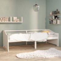 Tagesbett 3-Sitzer Weiß Massivholz Kiefer 90x200 - Weiß - Prolenta Premium von PROLENTA PREMIUM