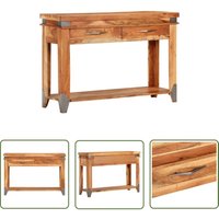 The Living Store Konsolentisch 110x34x74 cm Massivholz Akazie - Nachttisch - Wohnzimmertisch - Akzenttisch - Holztisch - Massivholzmöbel The Living Store Konsolentisch 110x34x74 cm Massivholz Akazie - Nachttisch - Wohnzimmertisch - Akzenttisch - Holztisch - Massivholzmöbel von PROLENTA PREMIUM