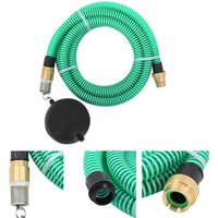 The Living Store Saugschlauch mit Messing-Anschlüssen Grün 1,1 7 m PVC - Gartenschläuche The Living Store Saugschlauch mit Messing-Anschlüssen Grün 1,1 7 m PVC - Gartenschläuche von PROLENTA PREMIUM