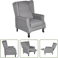 The Living Store Sessel Grau Stoff - Relaxsessel - Wohnzimmersessel - Lesesessel - TV-Sessel - Polstersessel The Living Store Sessel Grau Stoff - Relaxsessel - Wohnzimmersessel - Lesesessel - TV-Sessel - Polstersessel von PROLENTA PREMIUM