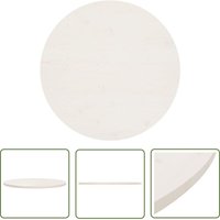 The Living Store Tischplatte Weiß Ø80x2,5 cm Massivholz Kiefer - Runde Tischplatte - Esstisch Platte - Wohnzimmer Tischplatte - Garten Tischplatte The Living Store Tischplatte Weiß Ø80x2,5 cm Massivholz Kiefer - Runde Tischplatte - Esstisch Platte - Wohnzimmer Tischplatte - Garten Tischplatte von PROLENTA PREMIUM