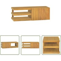 The Living Store Wand-Badschrank 90x40x30 cm Massivholz Teak - Teekholzmöbel - Wandbadeerschrank - Badezimmermöbel - Badaufbewahrung - Badregale The Living Store Wand-Badschrank 90x40x30 cm Massivholz Teak - Teekholzmöbel - Wandbadeerschrank - Badezimmermöbel - Badaufbewahrung - Badregale von PROLENTA PREMIUM