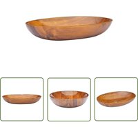 The Living Store Waschbecken Massivholz Teak 60x40x10 cm - Waschbecken Aus Holz - Teakholzwaschbecken - Badezimmer-Waschbecken - Handwaschbecken The Living Store Waschbecken Massivholz Teak 60x40x10 cm - Waschbecken Aus Holz - Teakholzwaschbecken - Badezimmer-Waschbecken - Handwaschbecken von PROLENTA PREMIUM