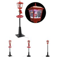 The Living Store Weihnachts-Straßenlampe mit Weihnachtsmann 180 cm LED - Weihnachtsbeleuchtung von PROLENTA PREMIUM