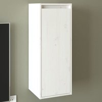 Maisonchic - Wandschrank,Wandhängeschrank,Badschrank,Küchenschrank Weiß 30x30x80 cm Massivholz Kiefer VMIEB48852 von MAISONCHIC