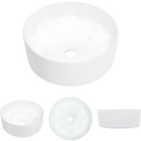 Prolenta Premium - Waschbecken 36 x 14 cm Keramik Weiß - Weiß von PROLENTA PREMIUM