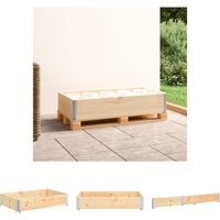 Prolenta Premium - Paletten-Aufsatzrahmen 50x100 cm Kiefer - Braun von PROLENTA PREMIUM