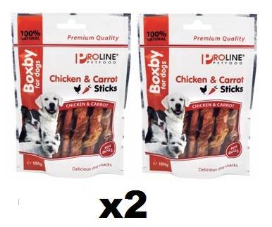 Boxby 2er-Set Huhn und Karotte, 100 g von biozoo
