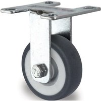 Promat - Bockrolle 100 mm 100 kg Vollgummi Gleitlager 77 x 67 mm von PROMAT
