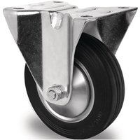 Promat - Bockrolle Rad-Ø 80 mm Tragfähigkeit 70 kg Vollgummi Platte L105xB80 mm von PROMAT