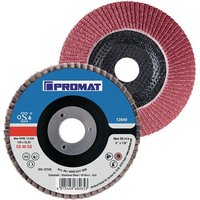 Promat - Fächerscheibe d. 125 mm Körnung 40 gekröpft inox Keramikkorn co von PROMAT
