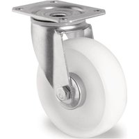 Promat - Lenkrolle Rad-Ø 100 mm Tragfähigkeit 150 kg Polyamid Platte L105xB80 mm von PROMAT