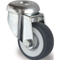 Promat - Lenkrolle Rad-Ø 75 mm Tragfähigkeit 75 kg mit Rückenloch Gleitlager Gum von PROMAT