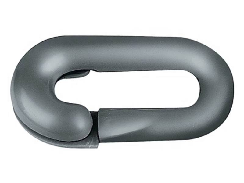 PROMAT Absperrkette 10er Pack Notglied Kunststoff schwarz 6 mm für Absperrketten von PROMAT