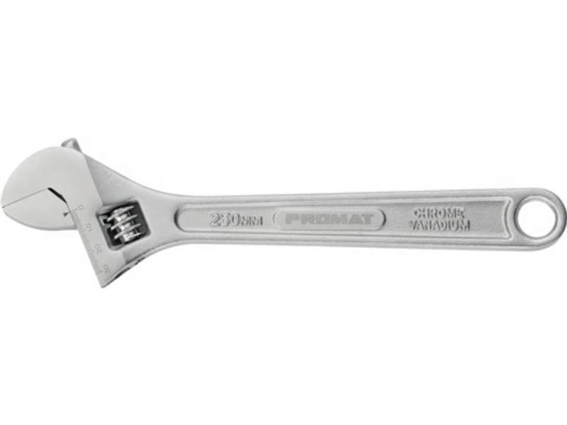 PROMAT Gabelschlüssel PROMAT Rollgabelschlüssel max. 28 mm Länge 250 mm mit Einstellskal von PROMAT