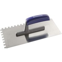 Promat - Glättekelle Länge 280 mm Breite 130 mm Zahnung 8x8 rostfrei, m. Buchenh von PROMAT