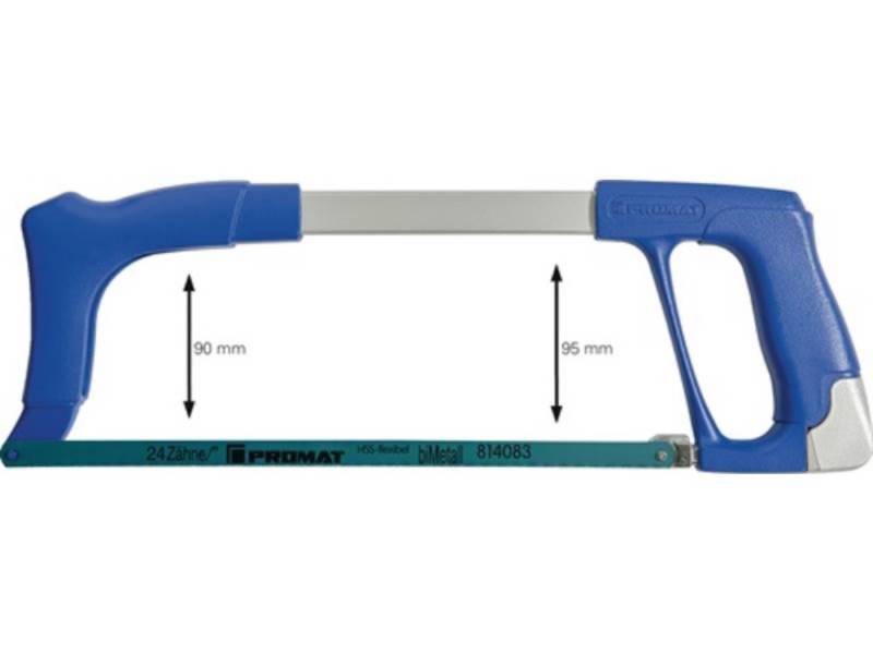 PROMAT Griff PROMAT Metallsägebogen Blattlänge 300 mm 24 Zähne / Zoll D- und F von PROMAT