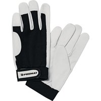 Handschuhe Main Gr.11 schwarz/naturfarben Ziegennappaleder/Stretc von NORDWEST HANDEL AG LAGER