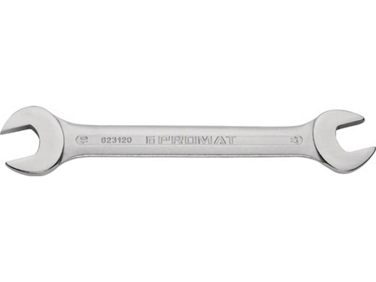 PROMAT Maulschlüssel PROMAT Doppelmaulschlüssel 18 x 19 mm Länge 221 mm verchromt PROMAT Maulschlüssel PROMAT Doppelmaulschlüssel 18 x 19 mm Länge 221 mm verchromt von PROMAT