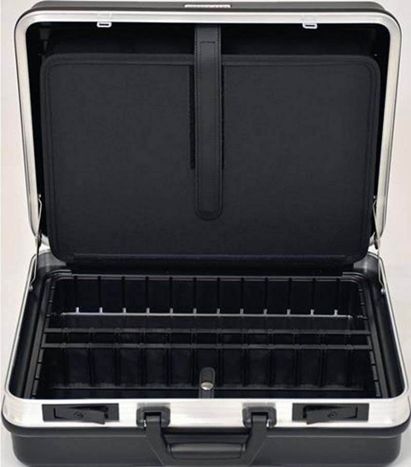 PROMAT Rahmen PROMAT Schalenkoffer B490xT188xH365mm m.Wkz.taschen 24,5l ABS-Ku.Alu- von PROMAT