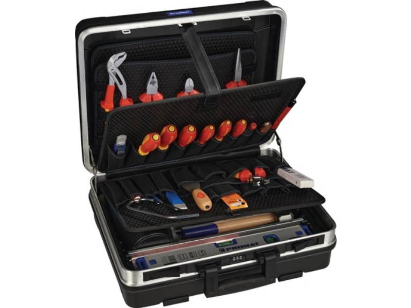 PROMAT Rahmen S4000820303 Werkzeugsortiment 46-teilig im Aluminium Rahmenkoffer fü PROMAT Rahmen S4000820303 Werkzeugsortiment 46-teilig im Aluminium Rahmenkoffer fü von PROMAT