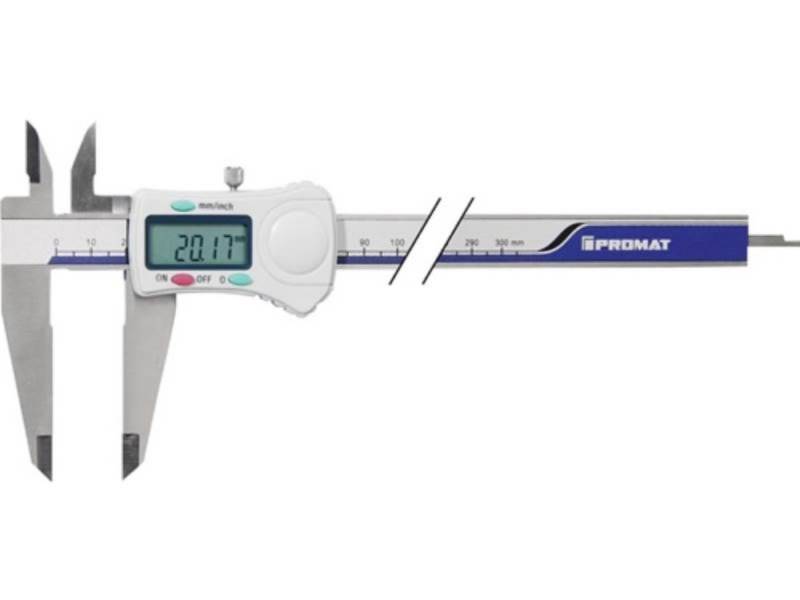 PROMAT Schieber PROMAT Messschieber DIN 862 300 mm digital mit Feststellschraube ecki von PROMAT