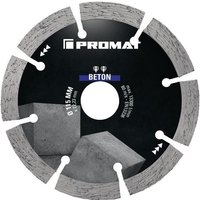 Promat - Diamanttrennscheibe beton ø 350 mm Bohrung 25,4 mm Segmentbreite 40 mm Segmenthöhe 10 mm Segmentstärke 3,2 mm Promat - Diamanttrennscheibe beton ø 350 mm Bohrung 25,4 mm Segmentbreite 40 mm Segmenthöhe 10 mm Segmentstärke 3,2 mm von PROMAT