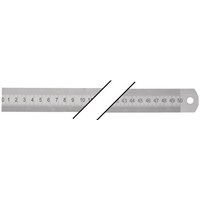 Stahlmaßstab Länge 500 mm rostfreier Stahl biegsam Teilung a = mm/ mm - Promat von PROMAT