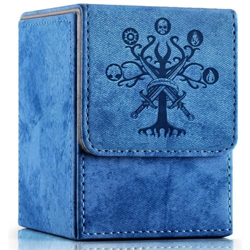PROMAXIBINDER MTG Commander Deck Box mit 2 Trennwänden, passend für 100+ einhüllige Karten, starker Magnet Magic Gathering Deck Box, PU-Leder Sammelkarten-Aufbewahrungsbox für TCG CCG MTG Karten PROMAXIBINDER MTG Commander Deck Box mit 2 Trennwänden, passend für 100+ einhüllige Karten, starker Magnet Magic Gathering Deck Box, PU-Leder Sammelkarten-Aufbewahrungsbox für TCG CCG MTG Karten von PROMAXIBINDER