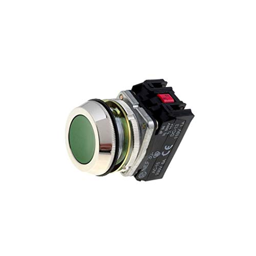 NEF30-K2XZ Schalter: Druck Stab.Pos: 1 NO x2 30mm grün IP56 Taste: flach PROMET von PROMET