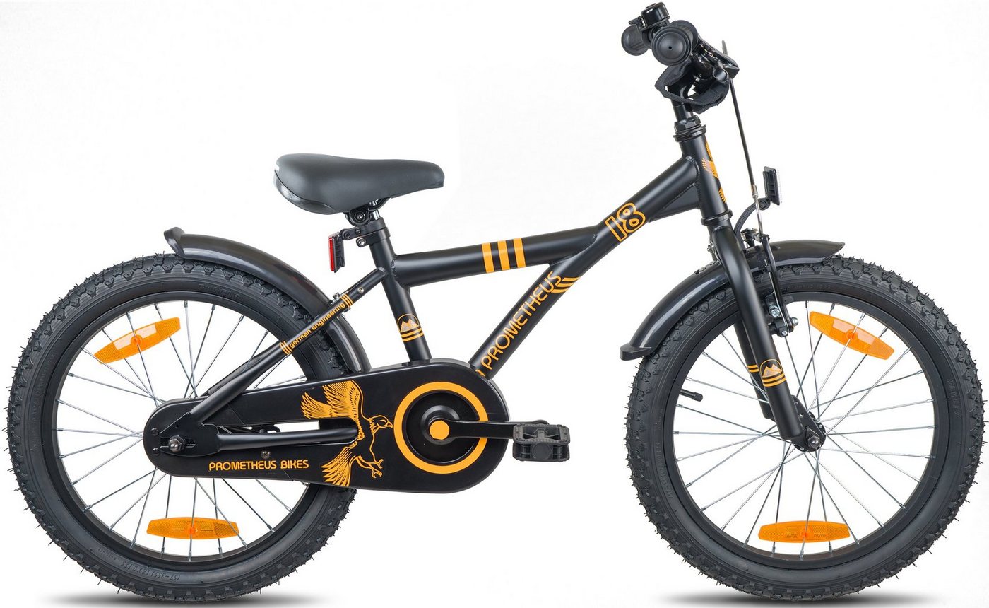 PROMETHEUS BICYCLES Kinderfahrrad BLACK Hawk, 1 Gang, ohne Schaltung von PROMETHEUS BICYCLES